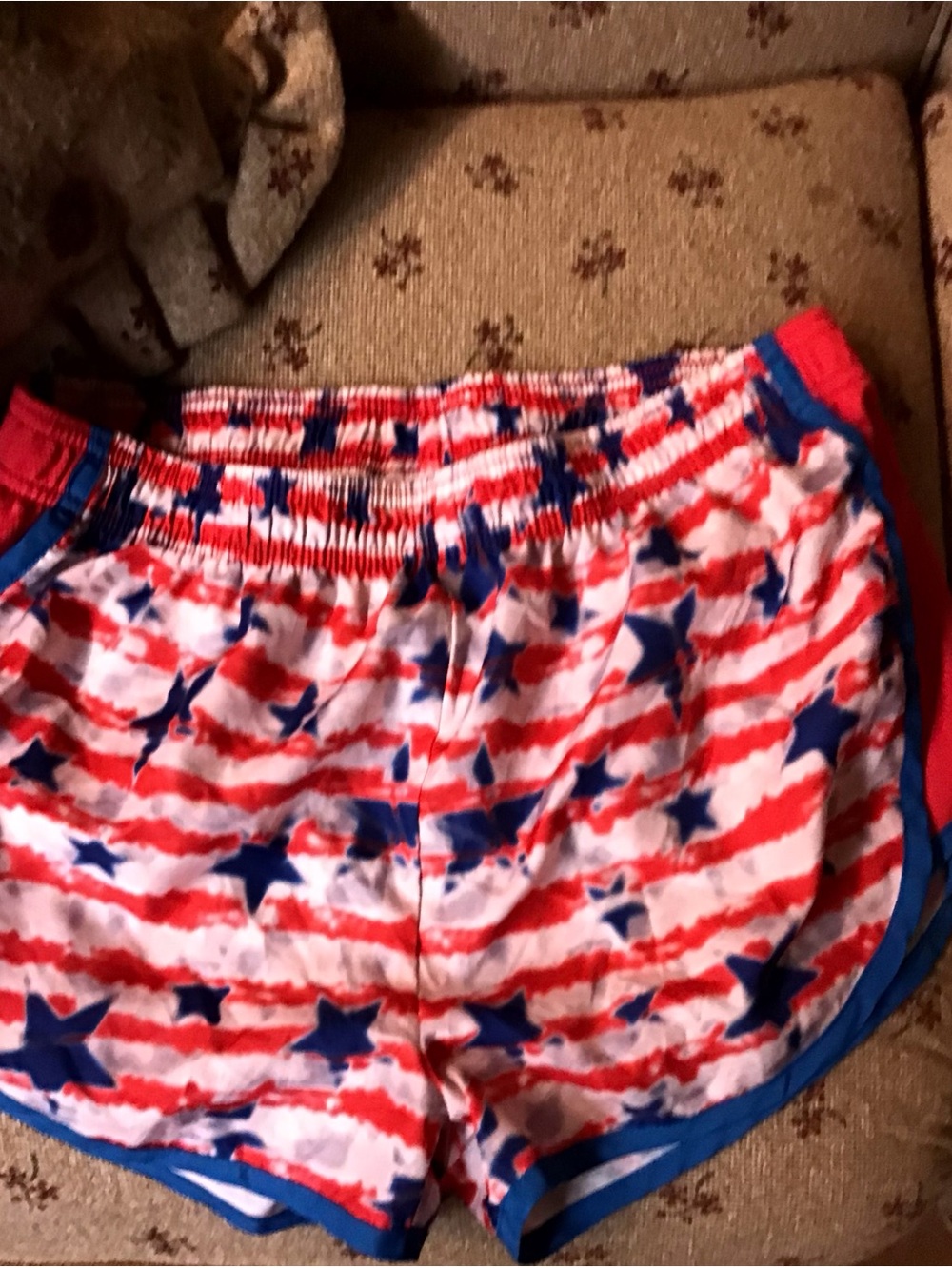 Zone Pro Red and Blue Athletic Swim Shorts